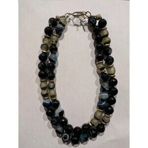Akola Agate Gemstone Bead Necklace NWT $395